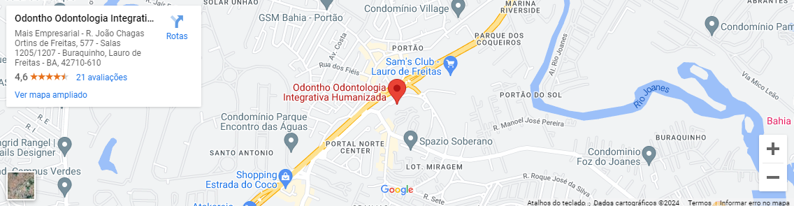 Mapa da clinica odontho integrativa
